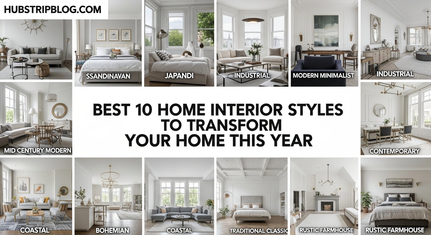 Best 10 Home Interior Styles to Transform Your Home This Year