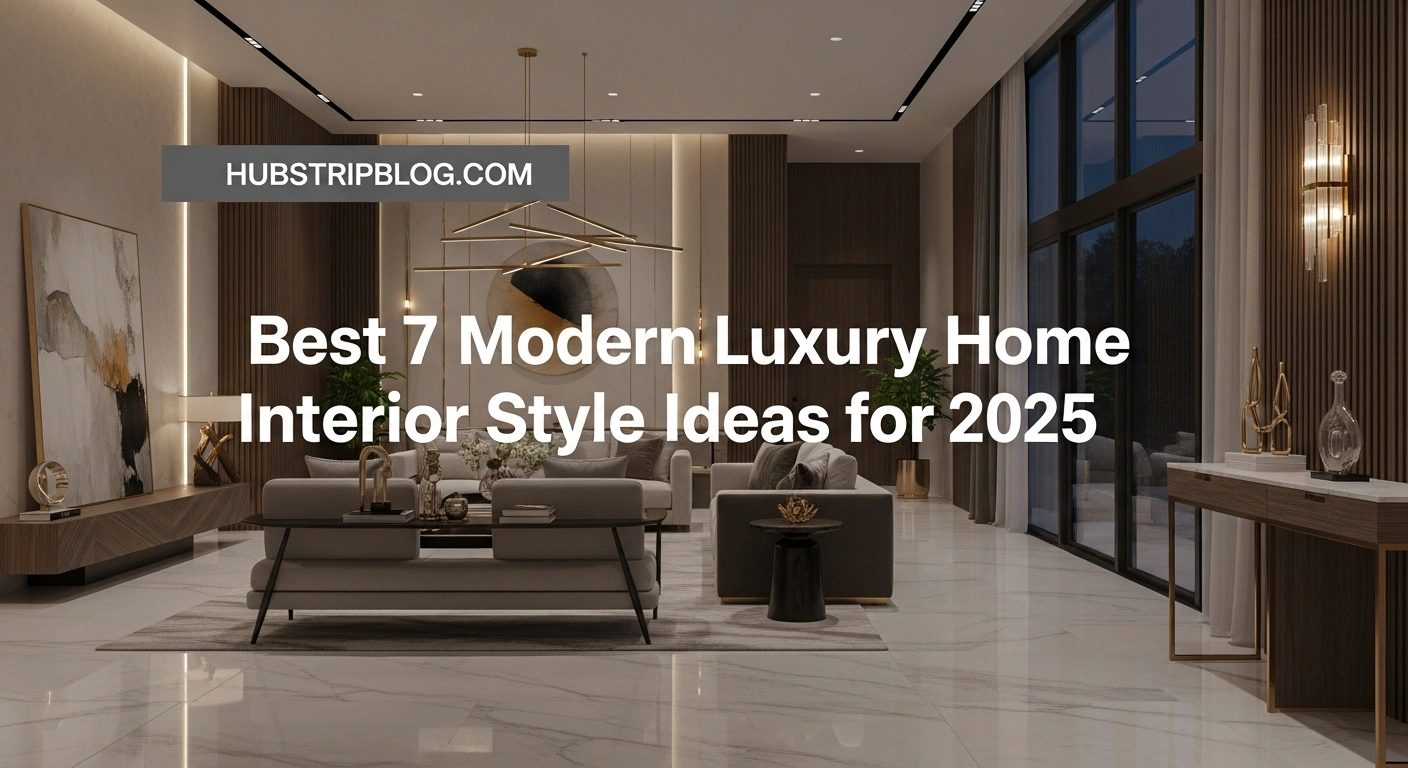 Best 7 Modern Luxury Home Interior Style Ideas for 2025