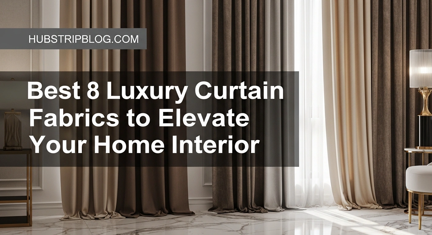 Best 8 Luxury Curtain Fabrics to Elevate Your Home Interior