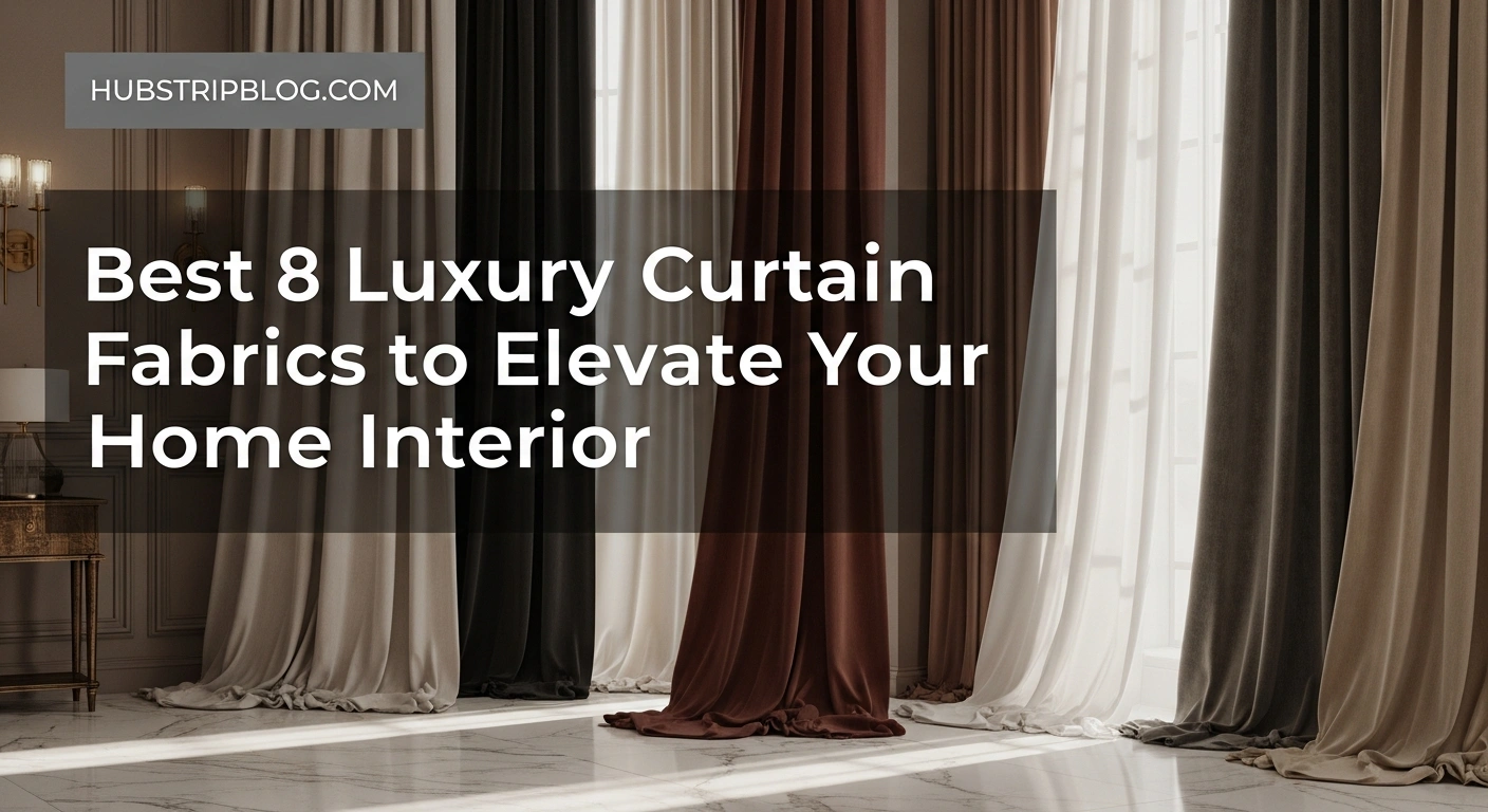 Best 8 Luxury Curtain Fabrics to Elevate Your Home Interior