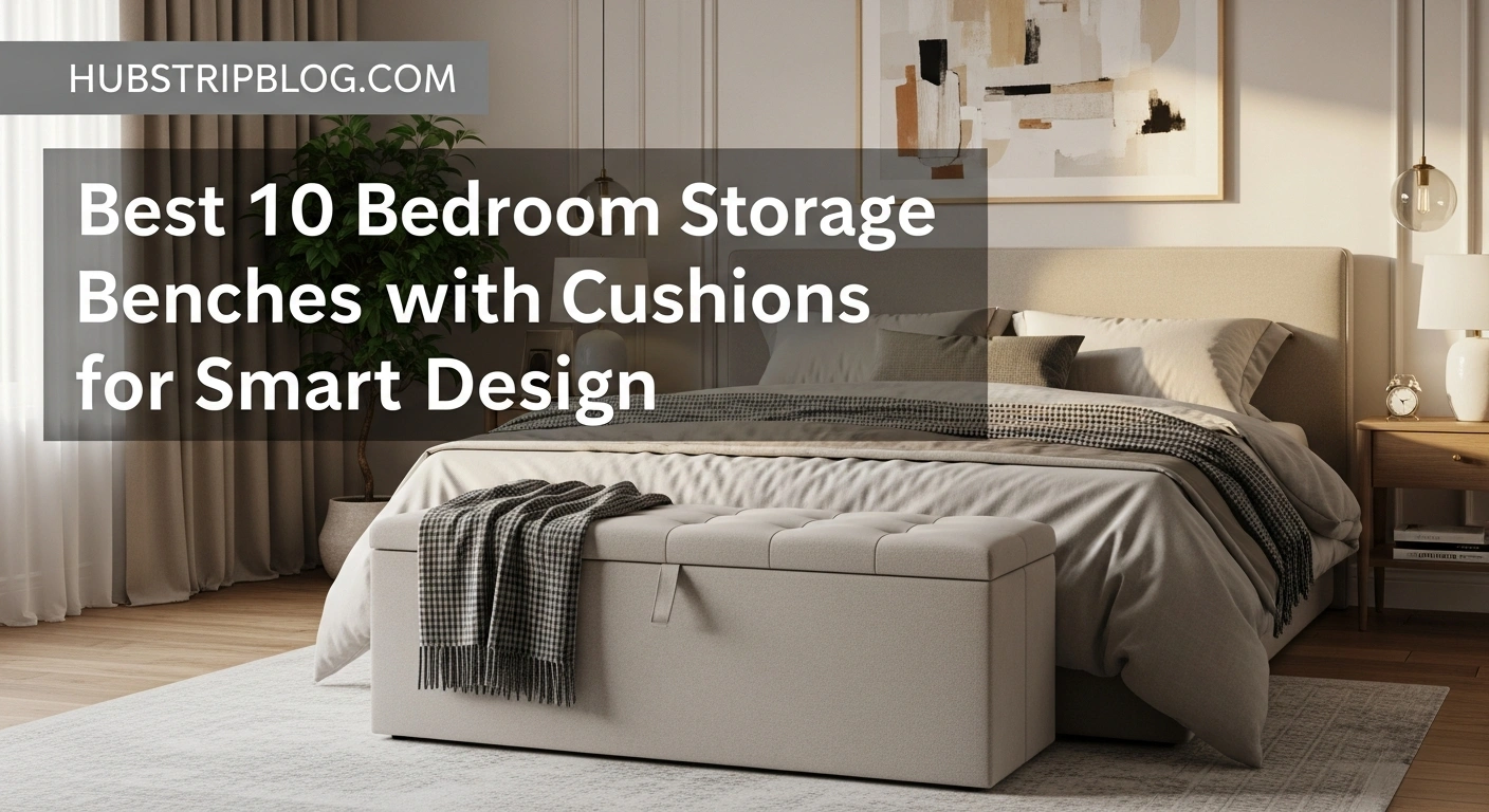 Best 10 Bedroom Storage Benches with Cushions for Smart Design