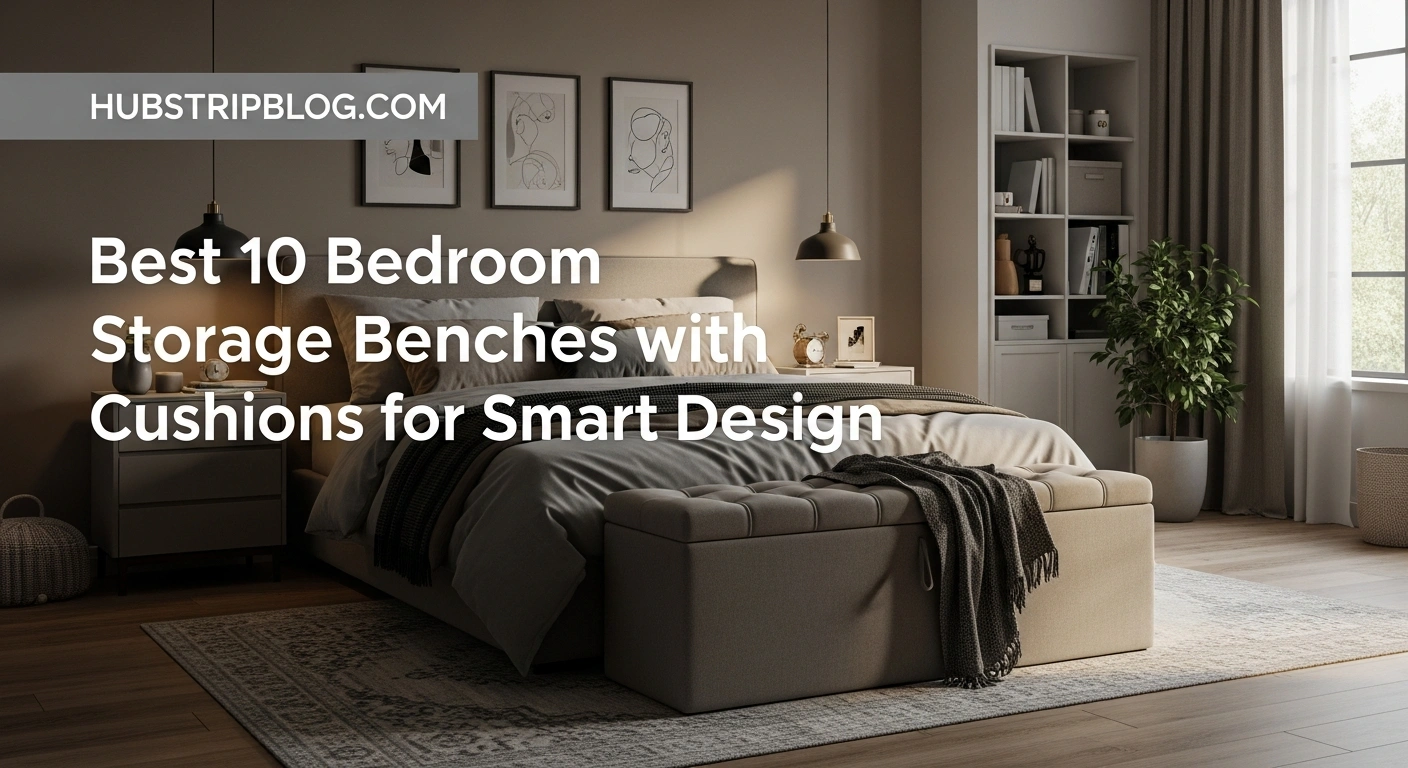 Best 10 Bedroom Storage Benches with Cushions for Smart Design