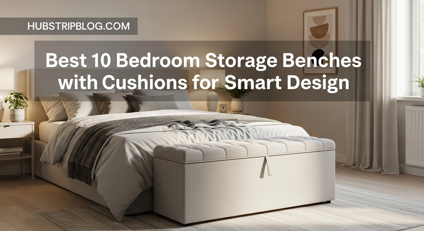 Best 10 Bedroom Storage Benches with Cushions for Smart Design