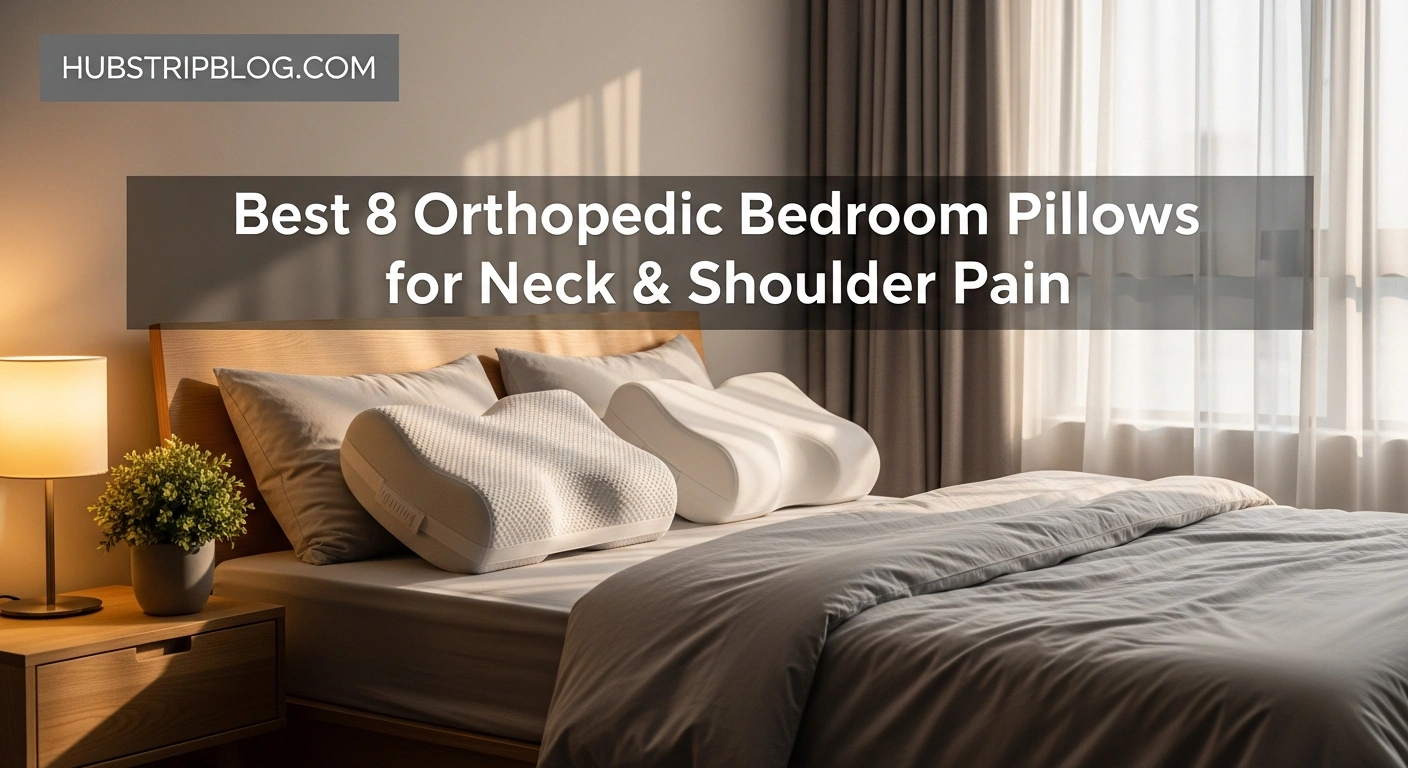 Best 8 Orthopedic Bedroom Pillows for Neck & Shoulder Pain 6 Best 8 Orthopedic Bedroom Pillows for Neck & Shoulder Pain