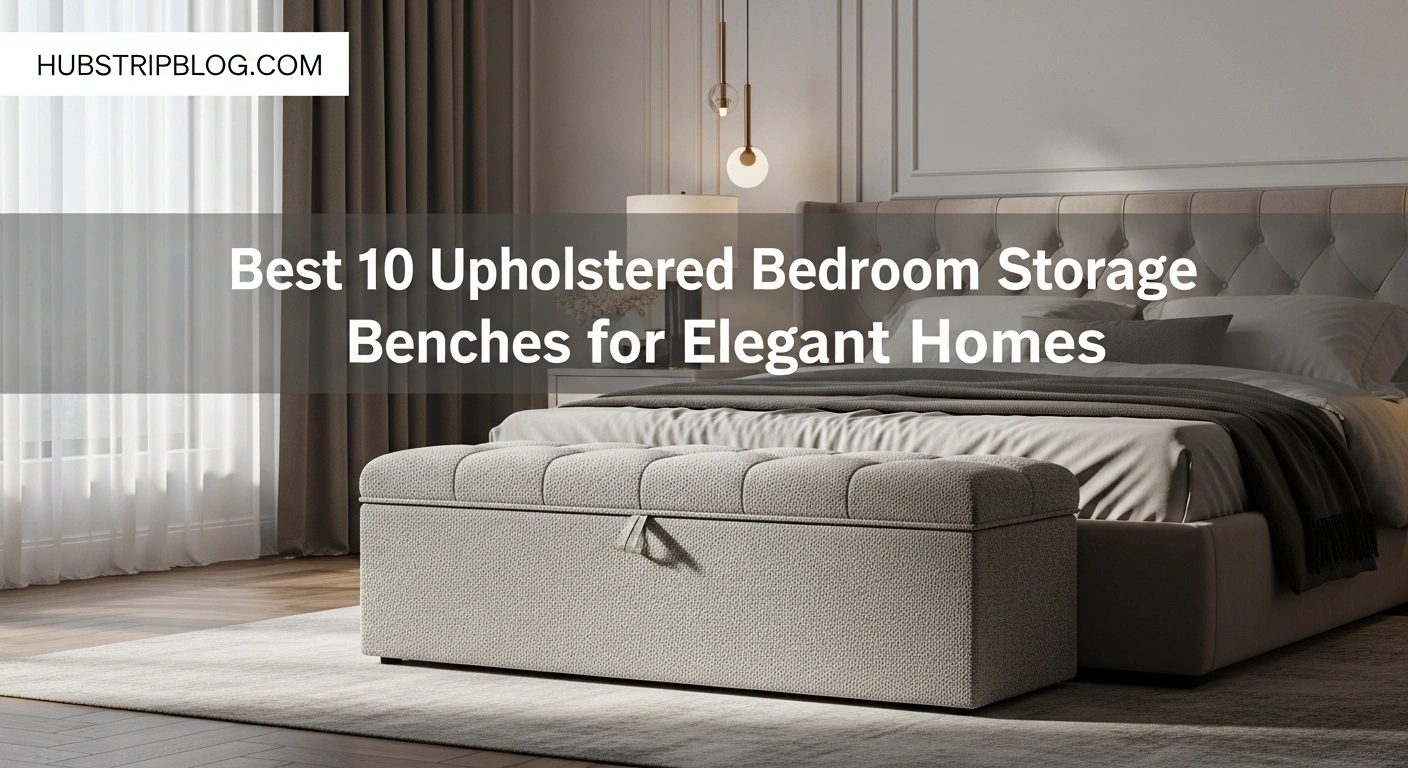 Best 10 Upholstered Bedroom Storage Benches for Elegant Homes