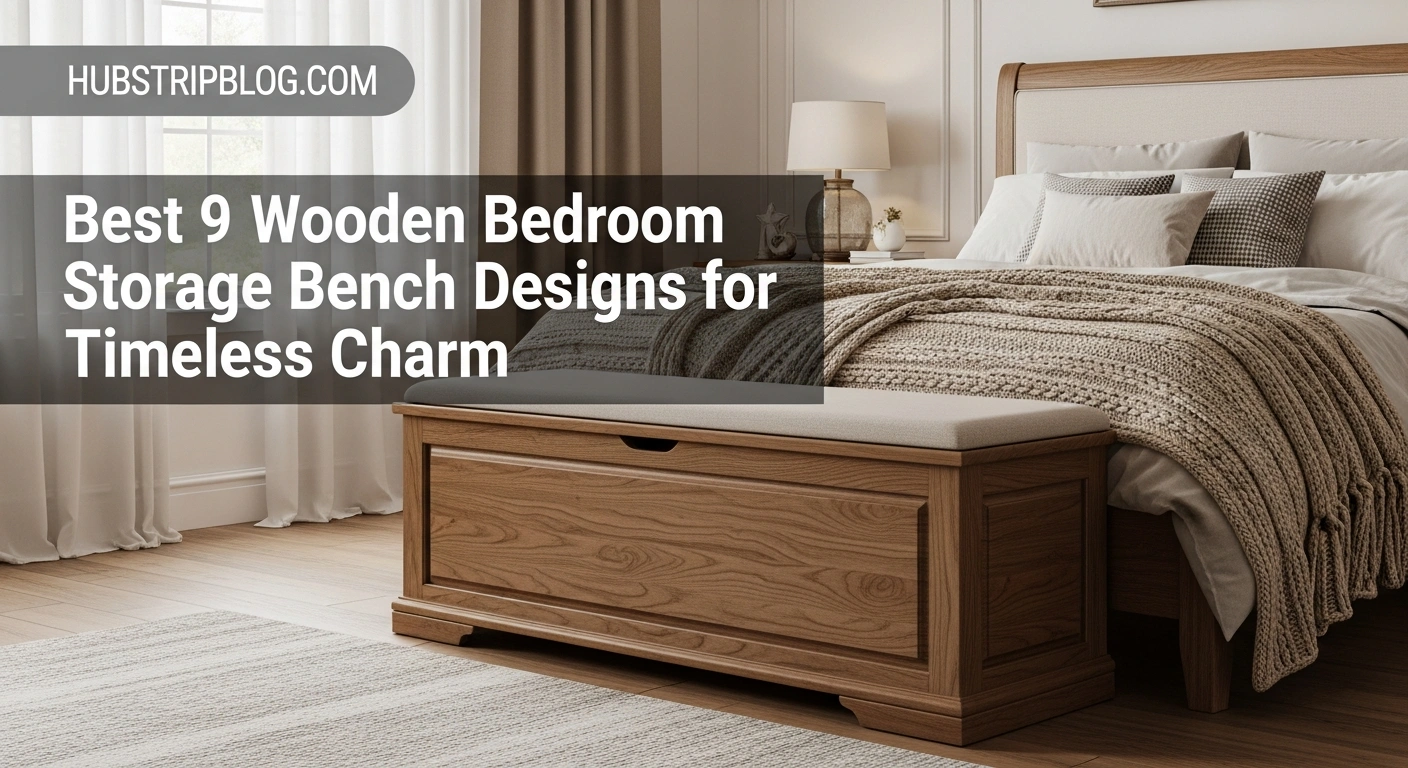 Best 9 Wooden Bedroom Storage Bench Designs for Timeless Charm