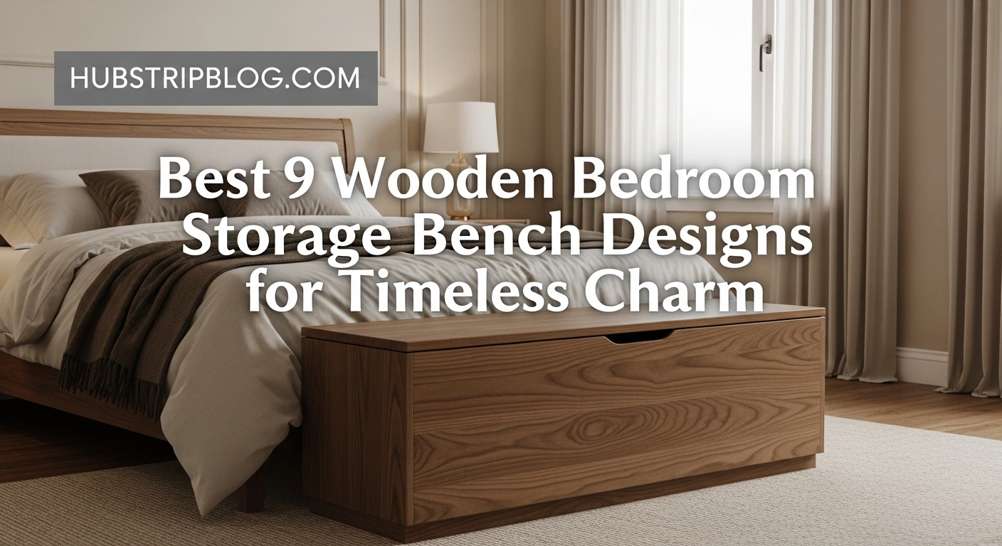 Best 9 Wooden Bedroom Storage Bench Designs for Timeless Charm