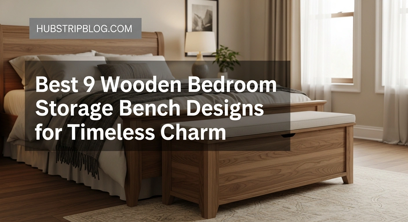 Best 9 Wooden Bedroom Storage Bench Designs for Timeless Charm