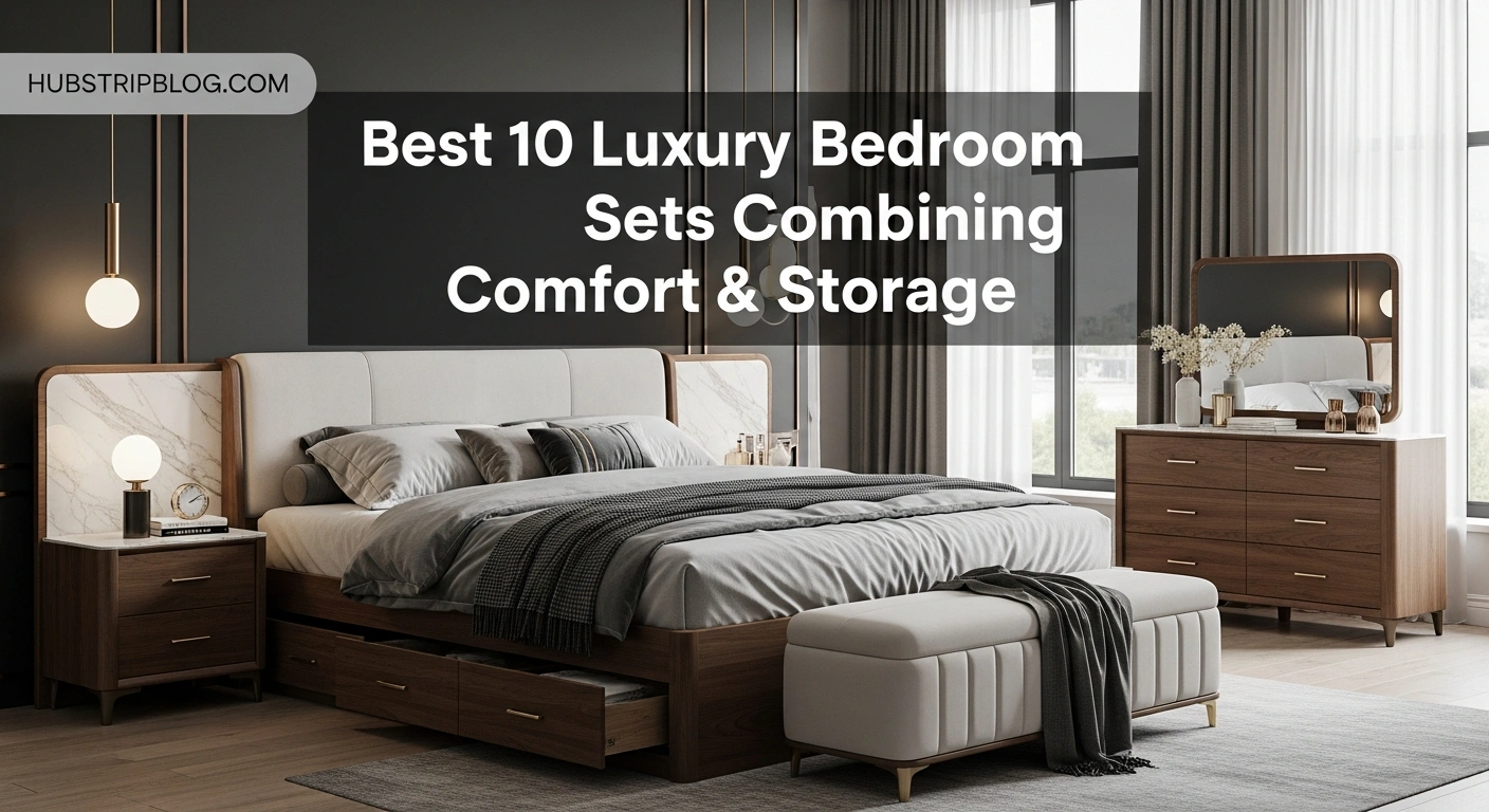 Best 10 Luxury Bedroom Sets Combining Comfort & Storage