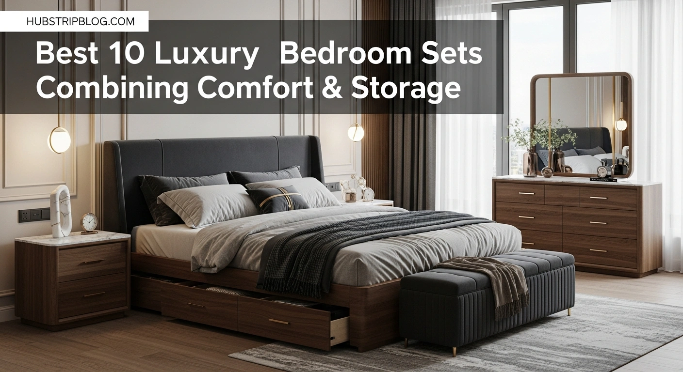 Best 10 Luxury Bedroom Sets Combining Comfort & Storage