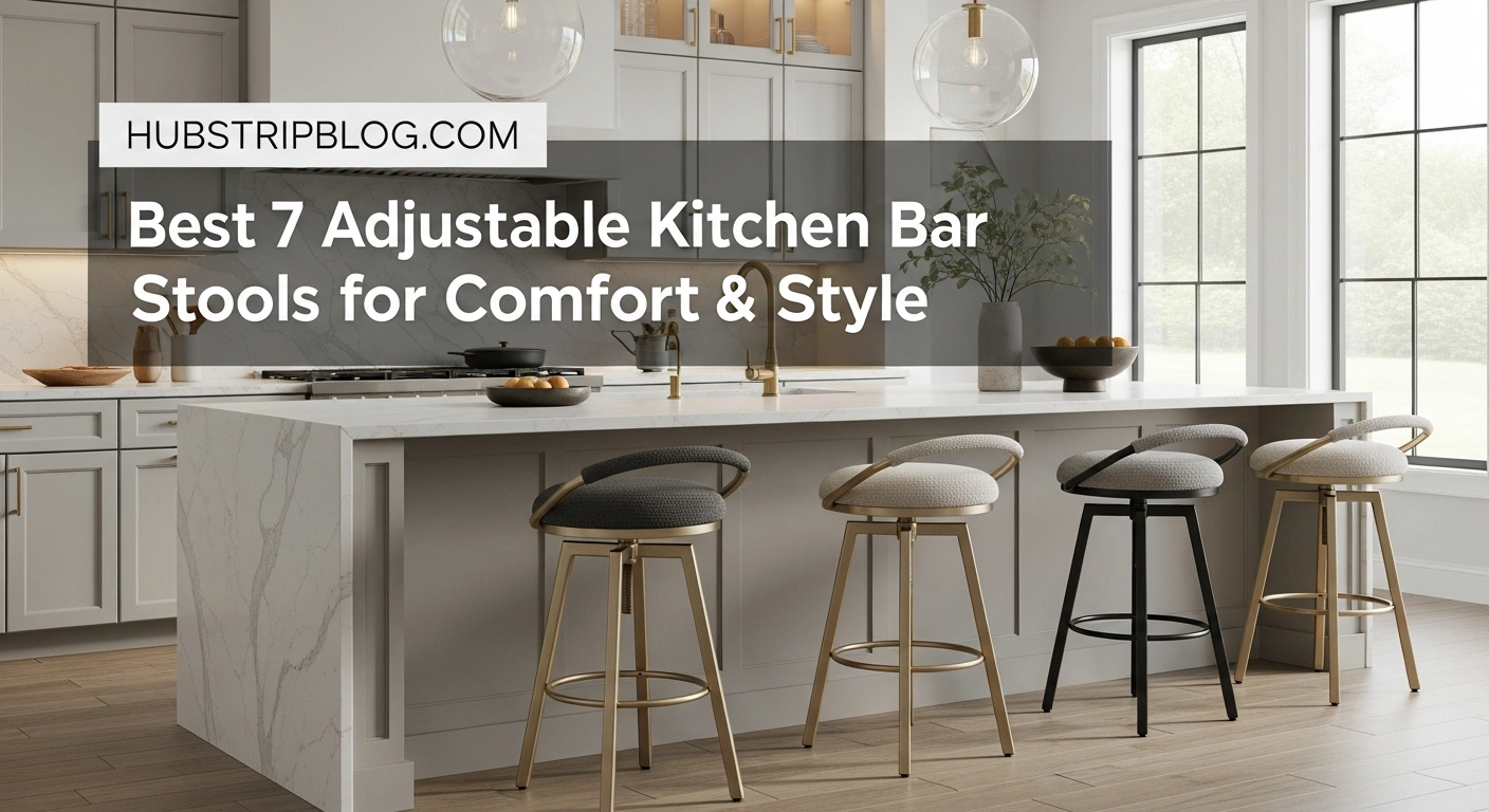 Best 7 Adjustable Kitchen Bar Stools for Comfort & Style 7 Best 7 Adjustable Kitchen Bar Stools for Comfort & Style