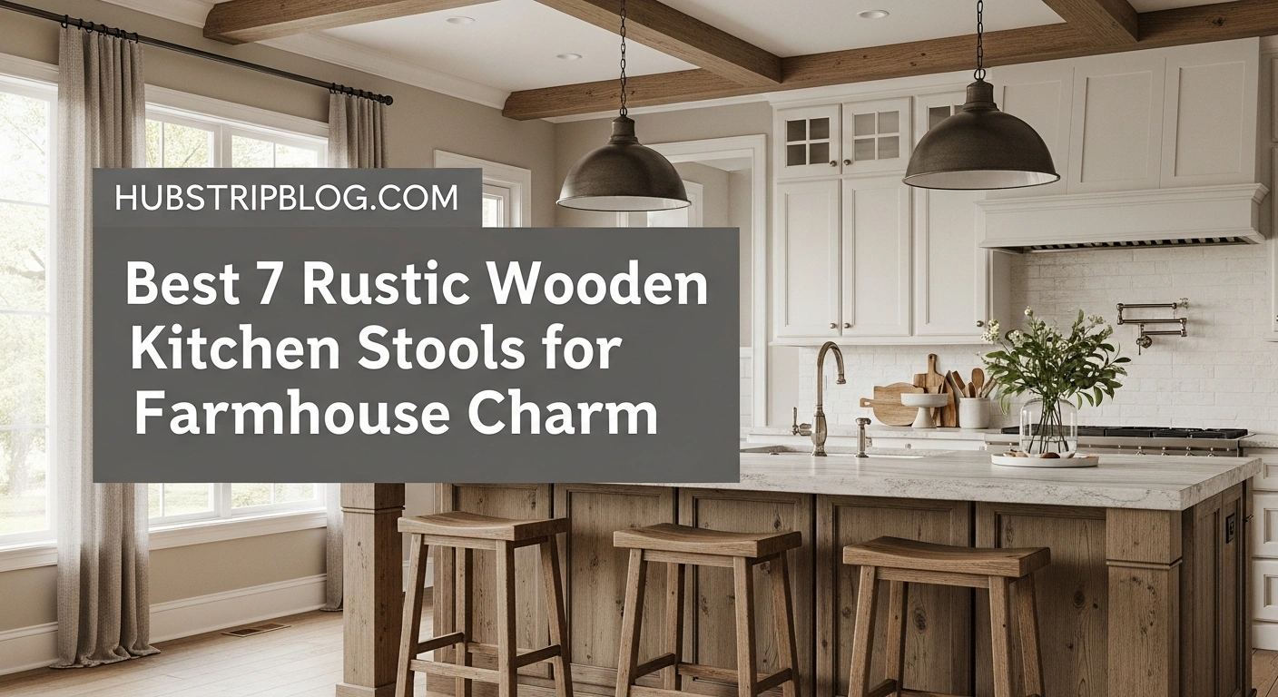 Best 7 Rustic Wooden Kitchen Stools for Farmhouse Charm 6 Best 7 Rustic Wooden Kitchen Stools for Farmhouse Charm