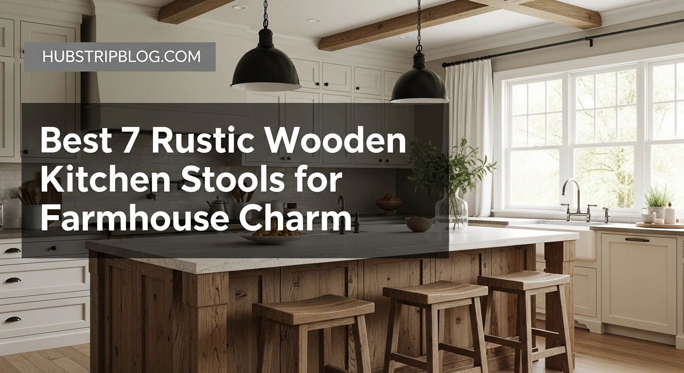 Best 7 Rustic Wooden Kitchen Stools for Farmhouse Charm 7 Best 7 Rustic Wooden Kitchen Stools for Farmhouse Charm