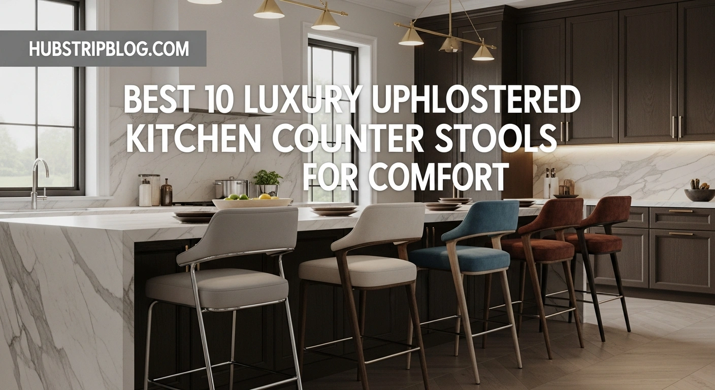 Best 10 Luxury Upholstered Kitchen Counter Stools for Comfort 6 Best 10 Luxury Upholstered Kitchen Counter Stools for Comfort