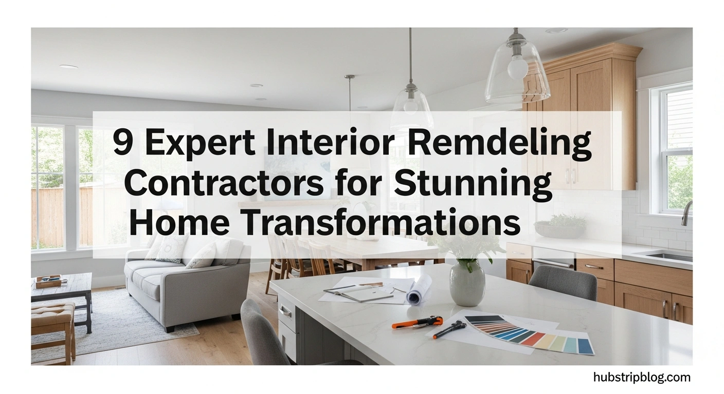 9 Expert Interior Remodeling Contractors