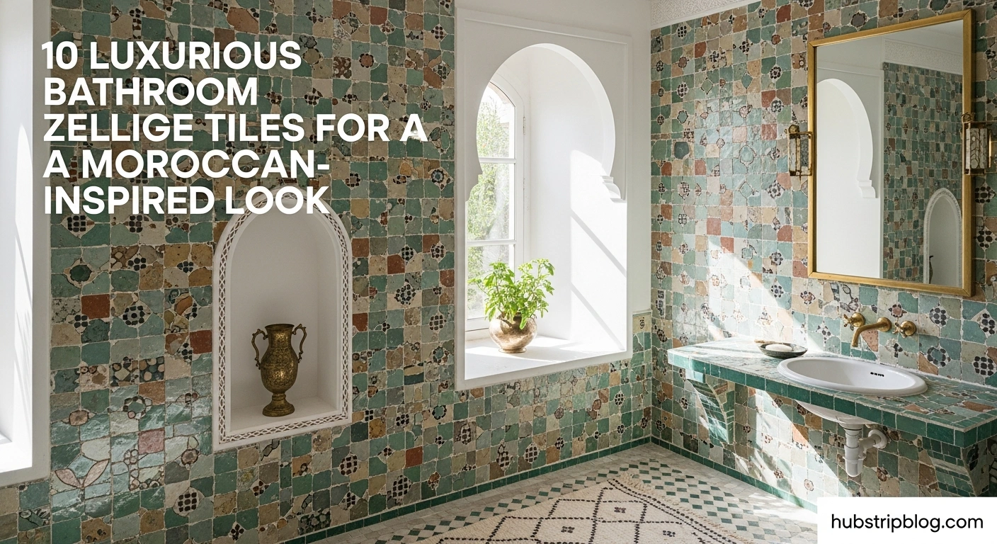 10 Luxurious Bathroom Zellige Tiles for a Moroccan-Inspired Look 5 10 Luxurious Bathroom Zellige Tiles