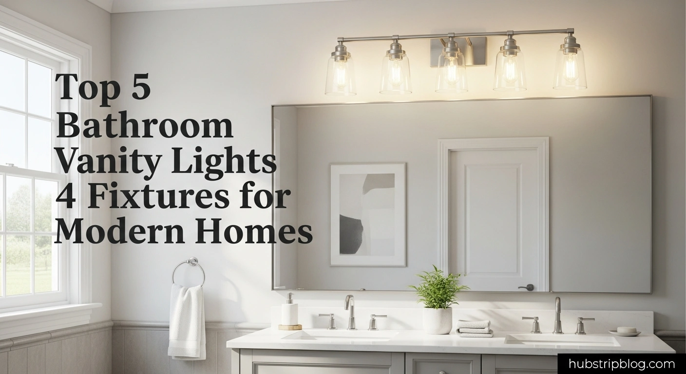 Bathroom Vanity Lights with 4 Fixtures