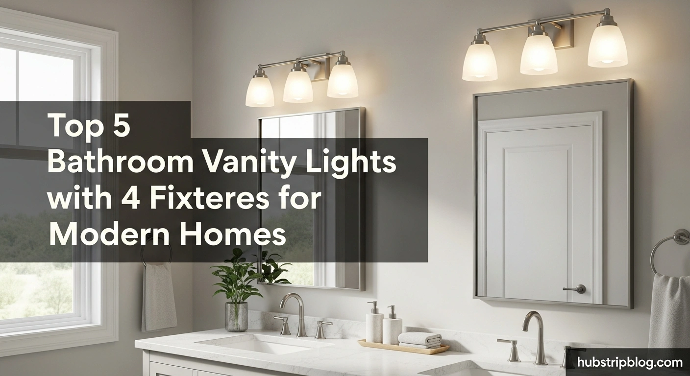 Bathroom Vanity Lights with 4 Fixtures